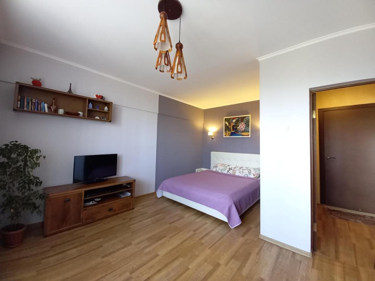 אלמטי "Картина Горных Вершин" Квартира- "Mountain View" Apartment מראה חיצוני תמונה